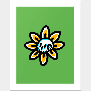 Sunflower Skull Posters and Art